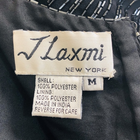 J Laxmi Black Beaded Sleeveless Shell Top M - Picture 5 of 8